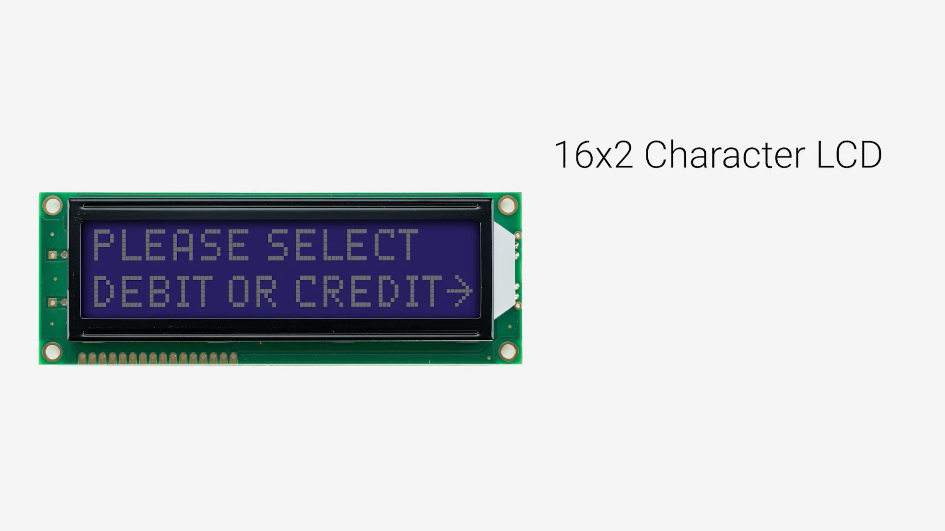 Nathページ 16x2 Character LCD | STN- Blue Display SZ with White Side