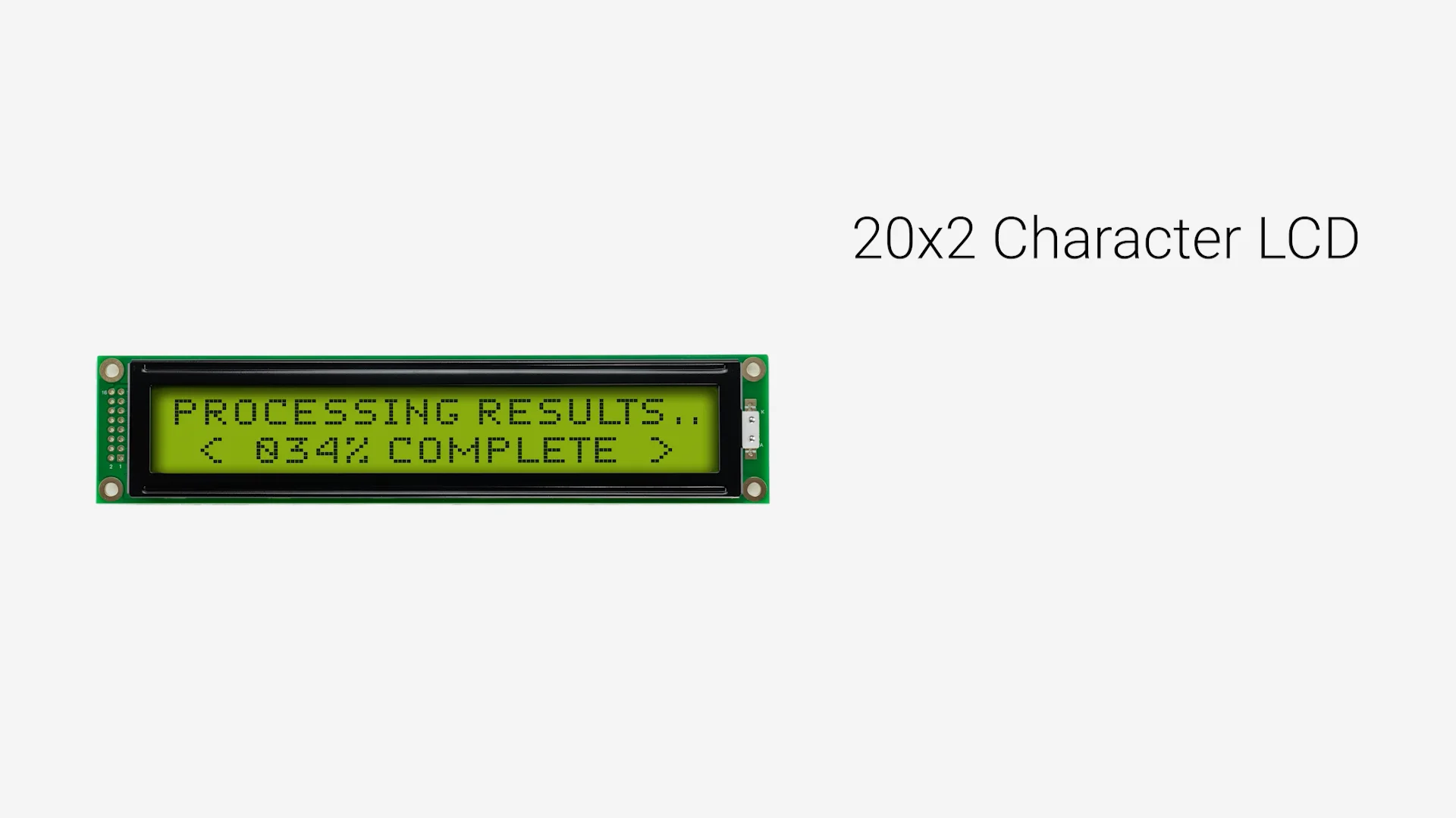 20x2 Character LCD | STN+ Y/G with Yellow/Green Backlight +
