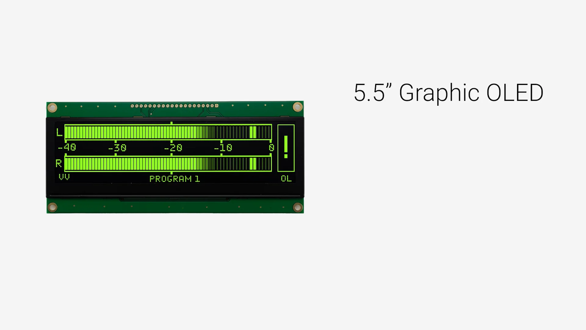 5.5 inch Green Graphic OLED Module