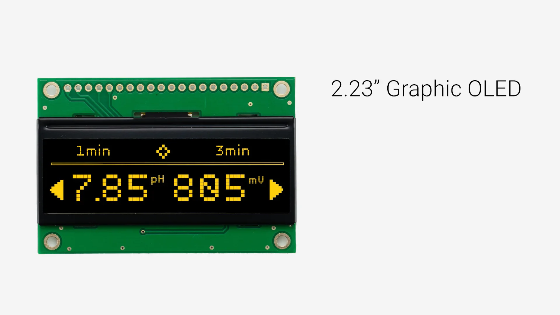 2.23 inch Yellow Graphic OLED Module