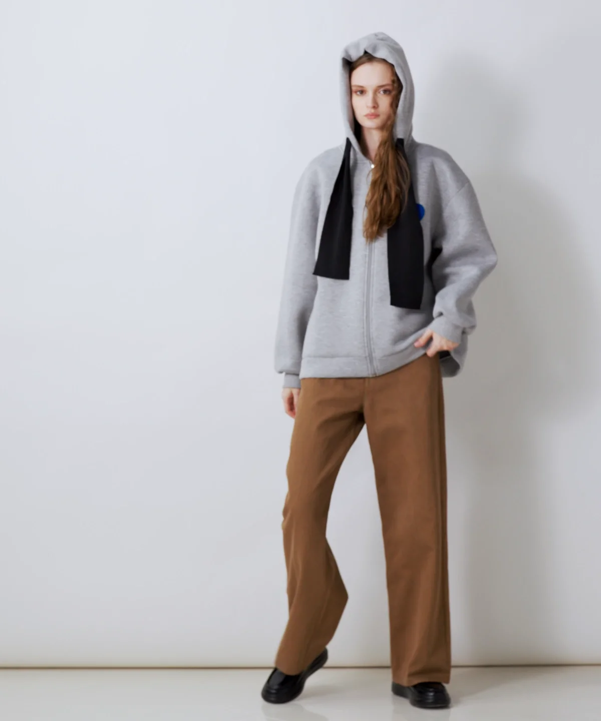 DSC / ハートワッペンジップパーカー TOPS Night STORE | ダブル