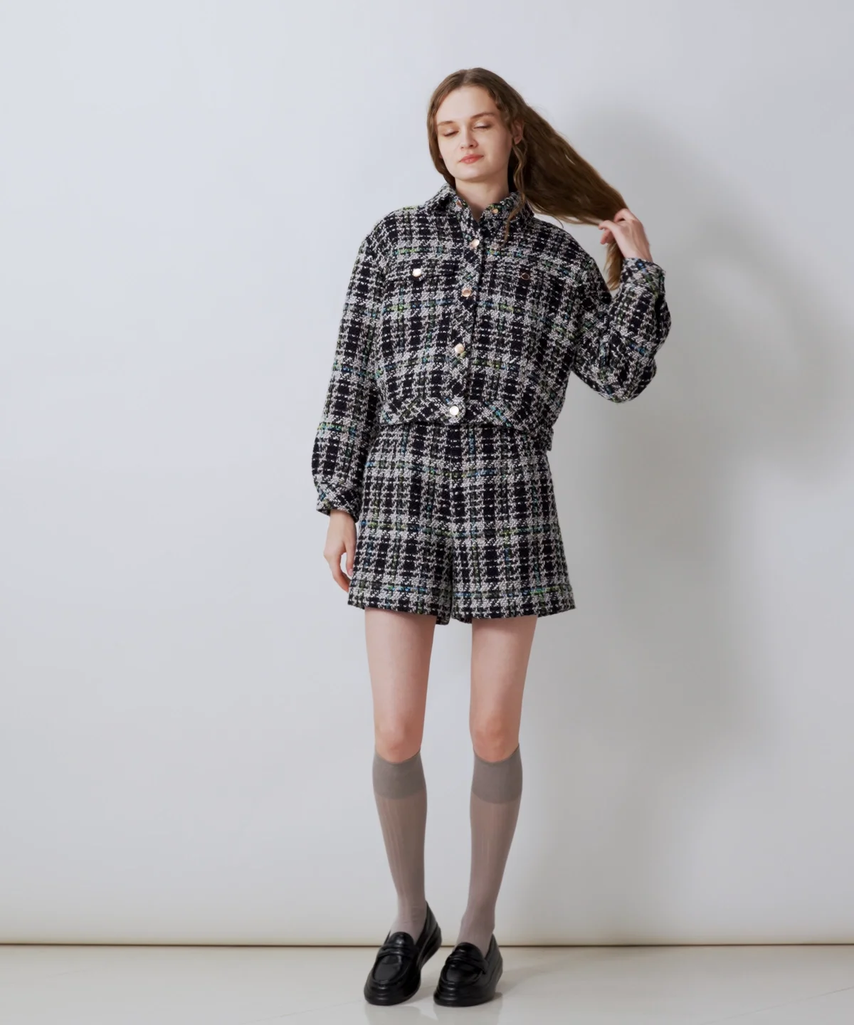 DSC / MIXツイードショートパンツ BOTTOMS Night STORE | ダブル