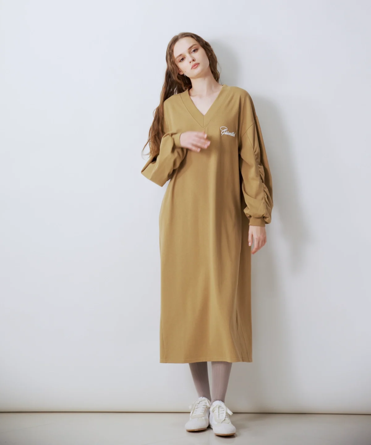 ESSENTIAL / コットン天竺 ギャザーワンピース DRESS Night STORE