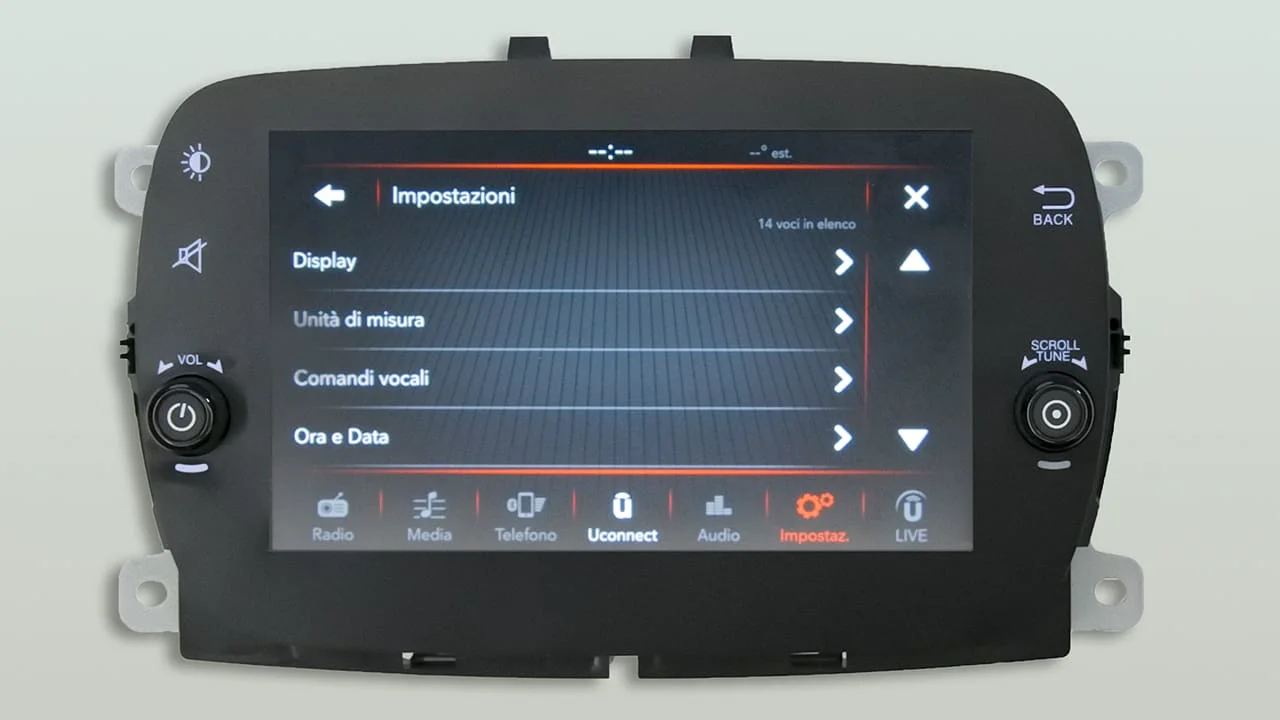 Brotect Pellicola Protettiva Vetro Per Fiat 500X Uconnect 7 Protezione