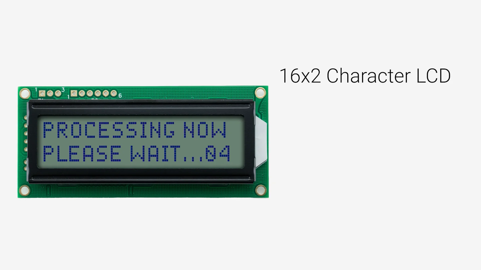 16x2 Character LCD | STN+ Gray Serial Display with Yellow/Green