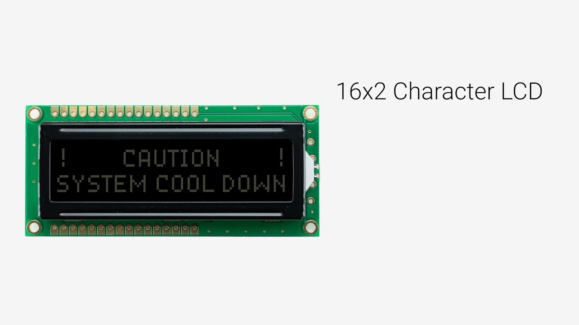 16x2 Character LCD | FSTN- Display K1Z with Red Side Backlight
