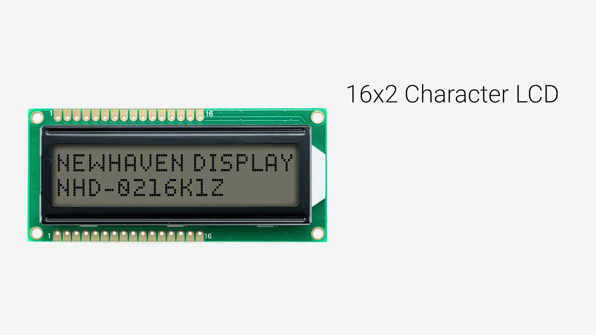 16x2 Character LCD | FSTN+ Display K1Z with White Side Backlight