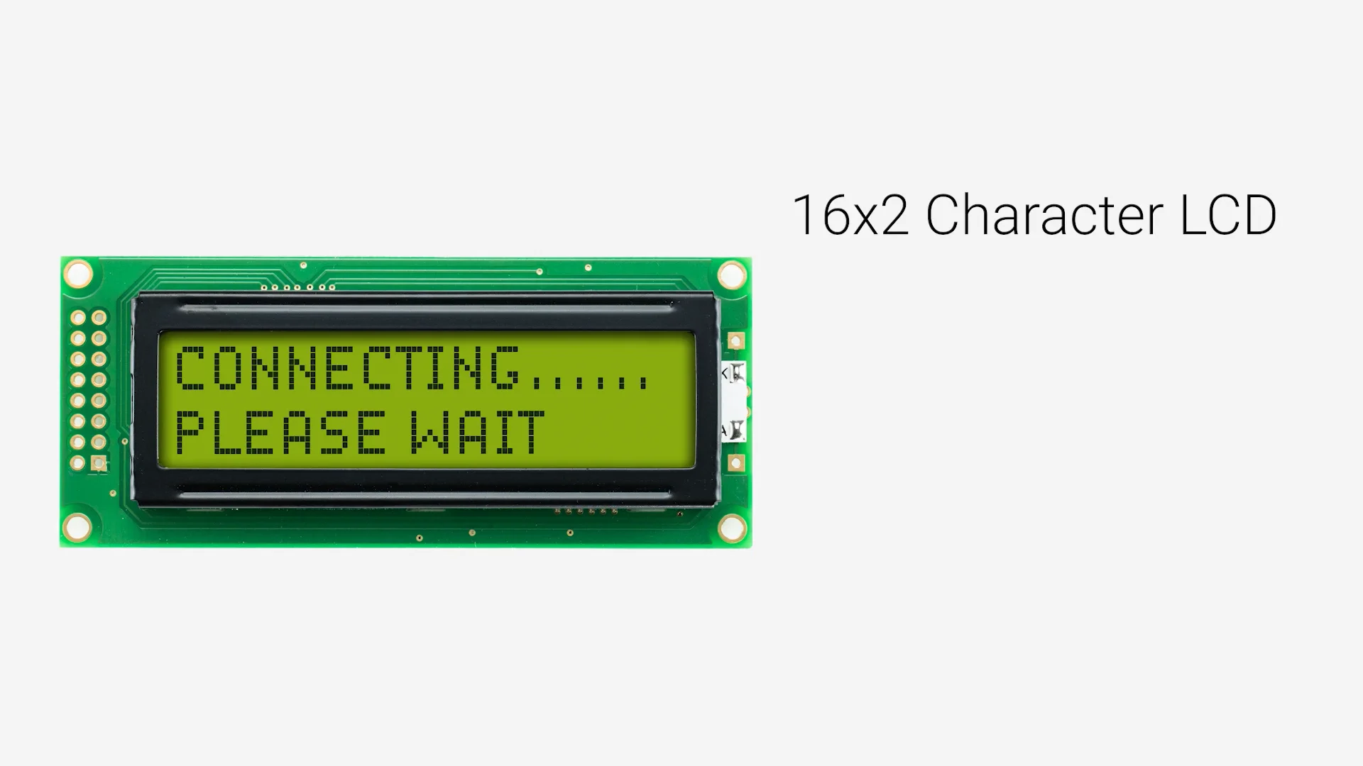 16x2 Character LCD | STN+ Yellow/Green Display EZ with Yellow