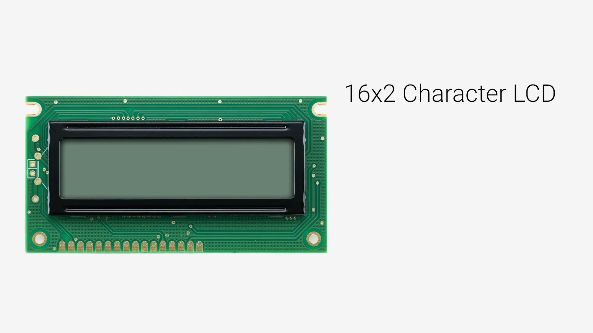 16x2 Character LCD | STN+ Gray Display BZ with No Backlight