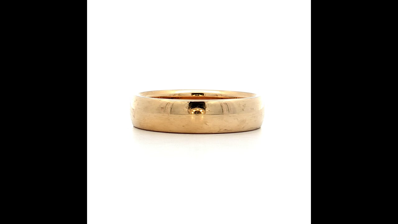 Vintage Jabel 5mm Wedding Band in 14k Yellow Gold – Filigree Jewelers