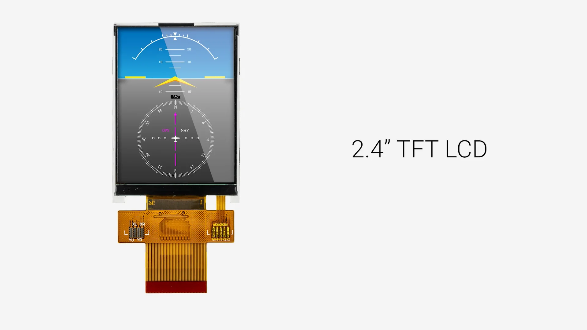 2.4 inch Sunlight Readable ZIF TFT LCD