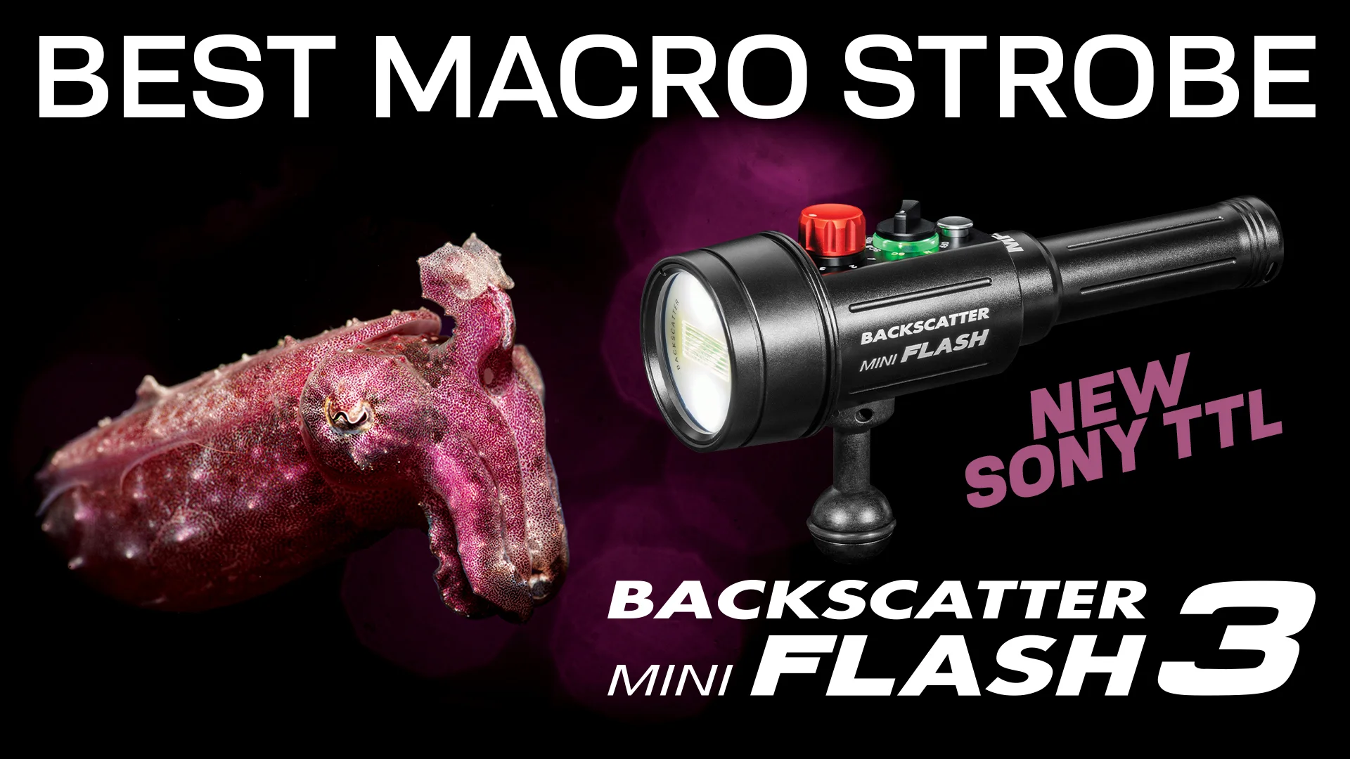 Backscatter Mini Flash 3 Underwater Strobe MF-3