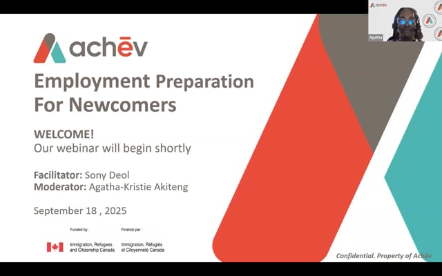 EMPLOYMENT PREPARATION FOR NEWCOMERS