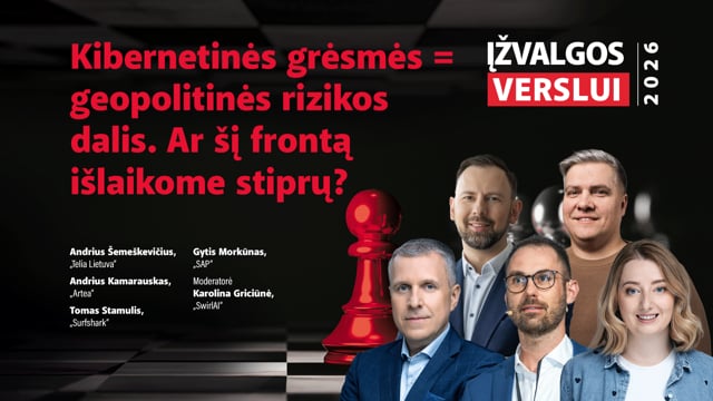 Kibernetinės grėsmės = geopolitinės rizikos dalis. Ar šį frontą išlaikome stiprų?