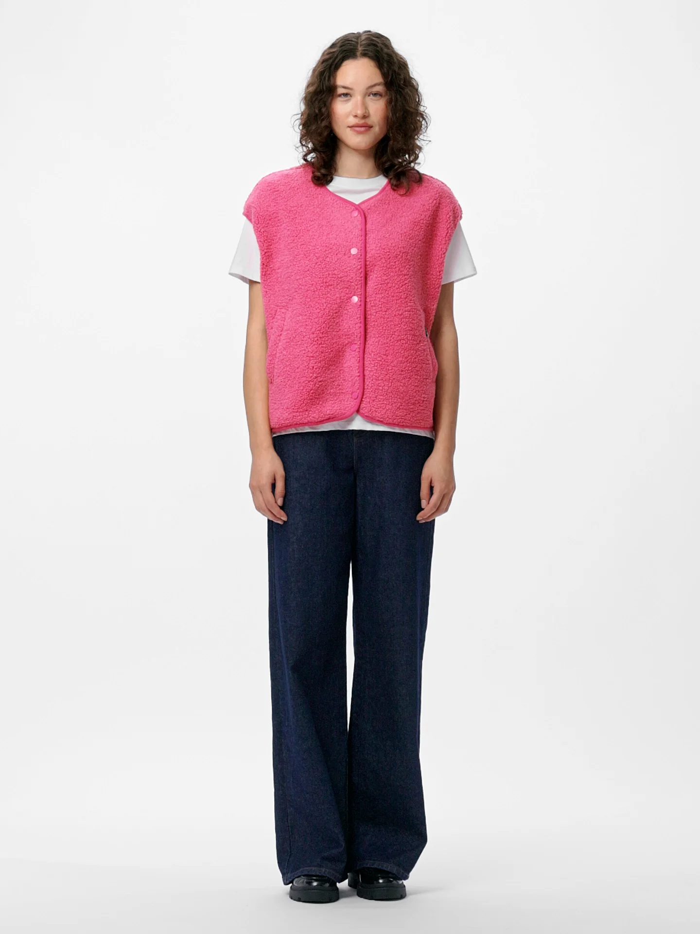 PCKATTY TEDDY VEST | Pink | PIECES® Germany