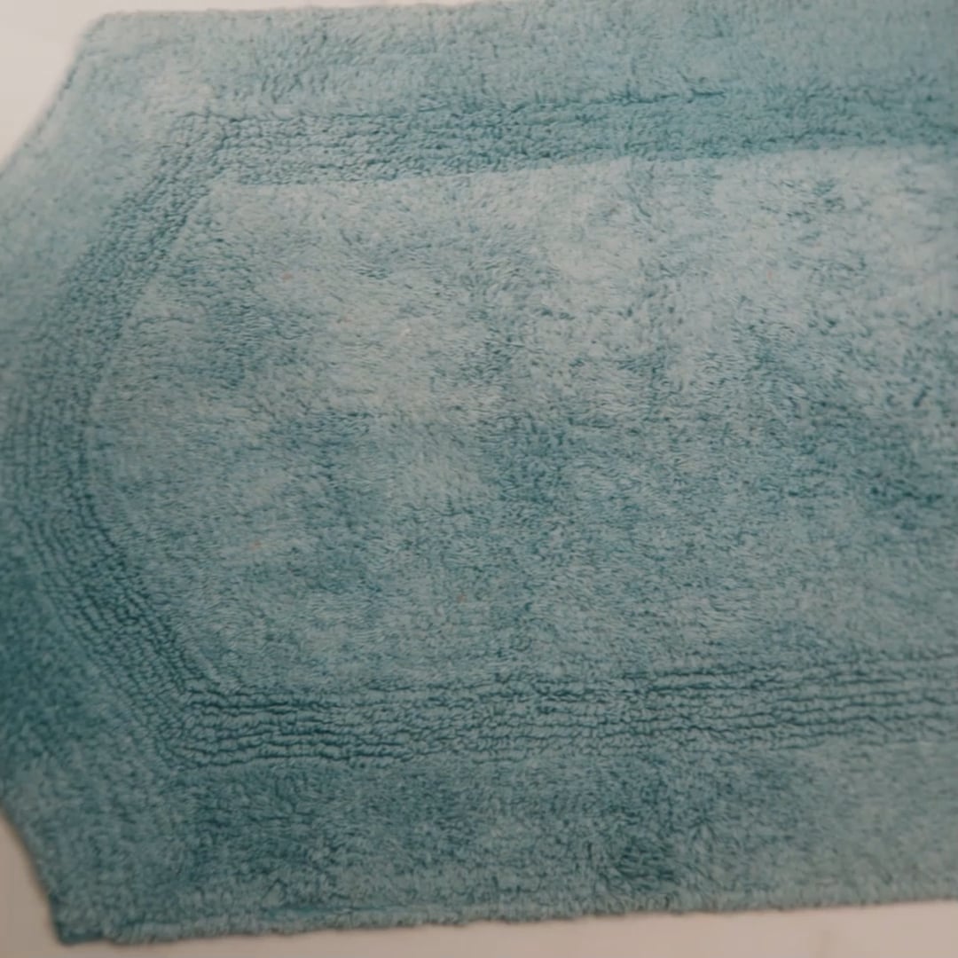 שטיח אמבטיה כחול 50/80 ס”מ כותנה - Soho