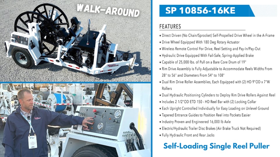 Self-Loading Single Drum Puller SP-10856-16KE