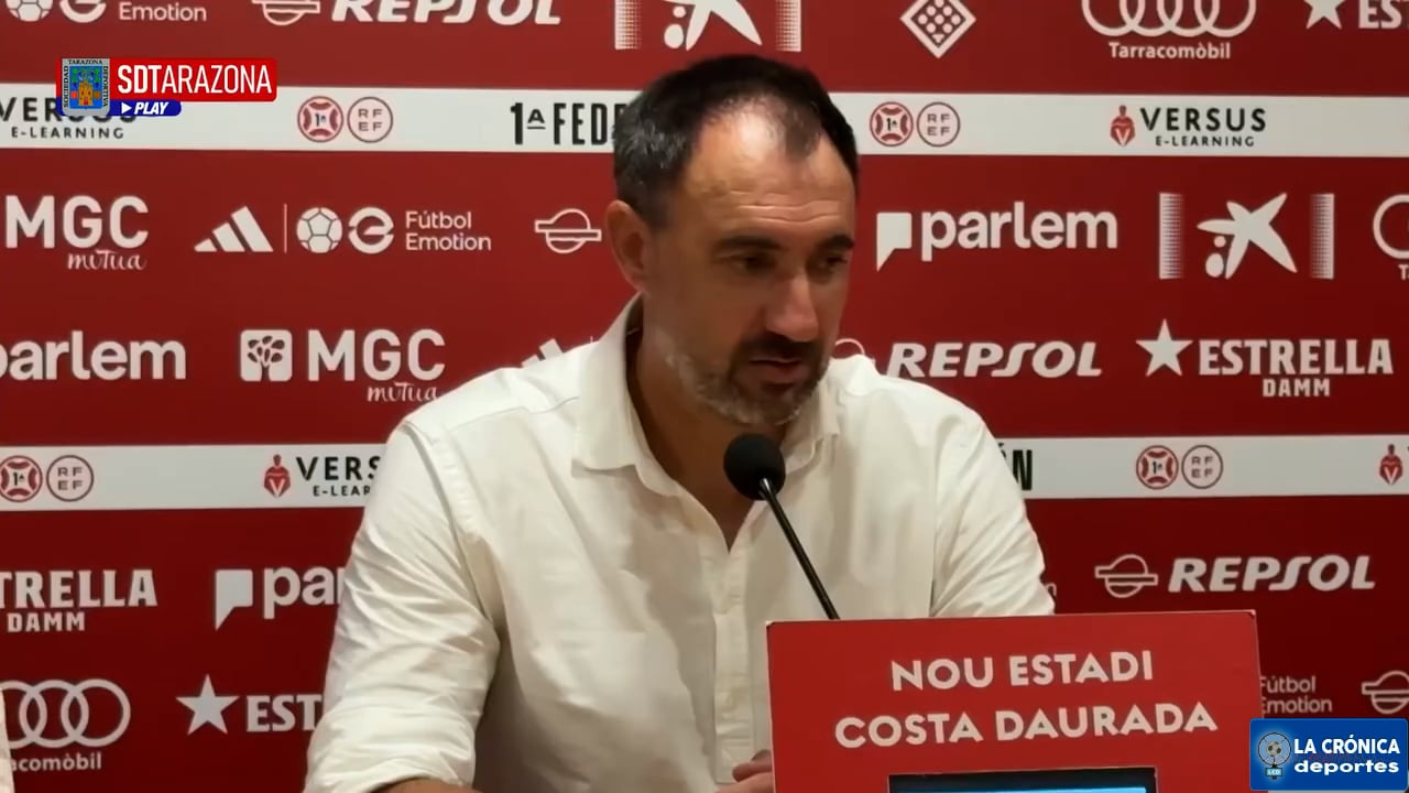 JUANMA BARRERO (Entrenador Tarazona) Nástic de Tarragona 2-1 SD Tarazona / J8 - 1ª RFEF G2 / Fuente: SD Tarazona 