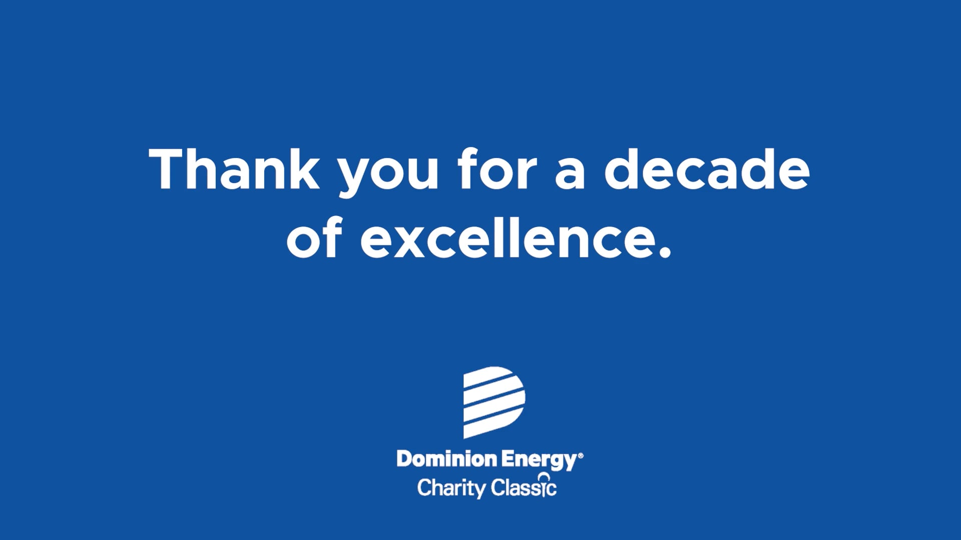 A Decade of the Dominion Energy Charity Classic