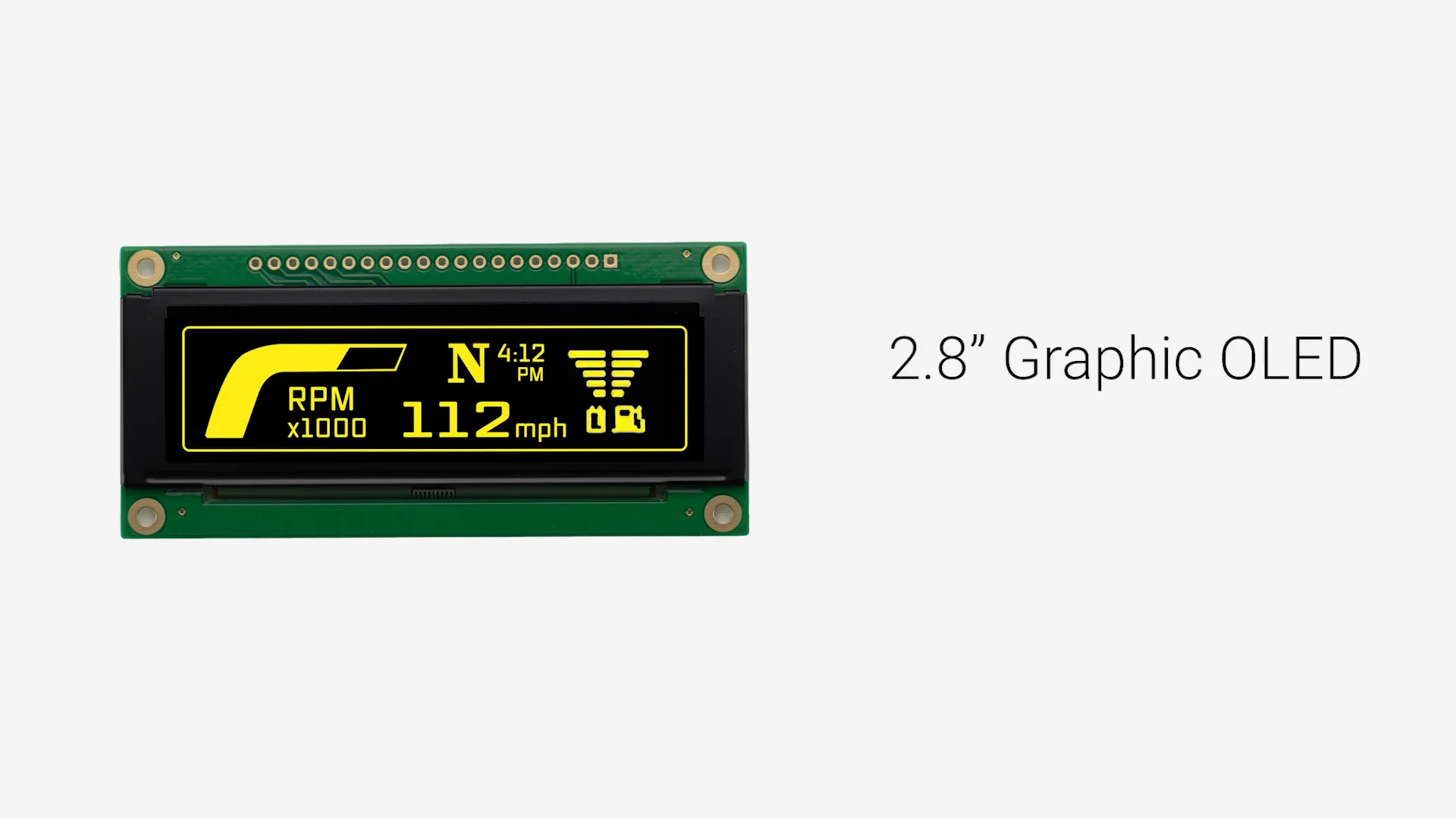 2.8 inch Yellow Graphic OLED Module