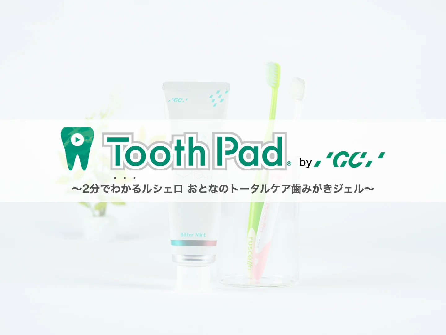 TOTAL CARE TOOTH GEL | 株式会社ジーシー
