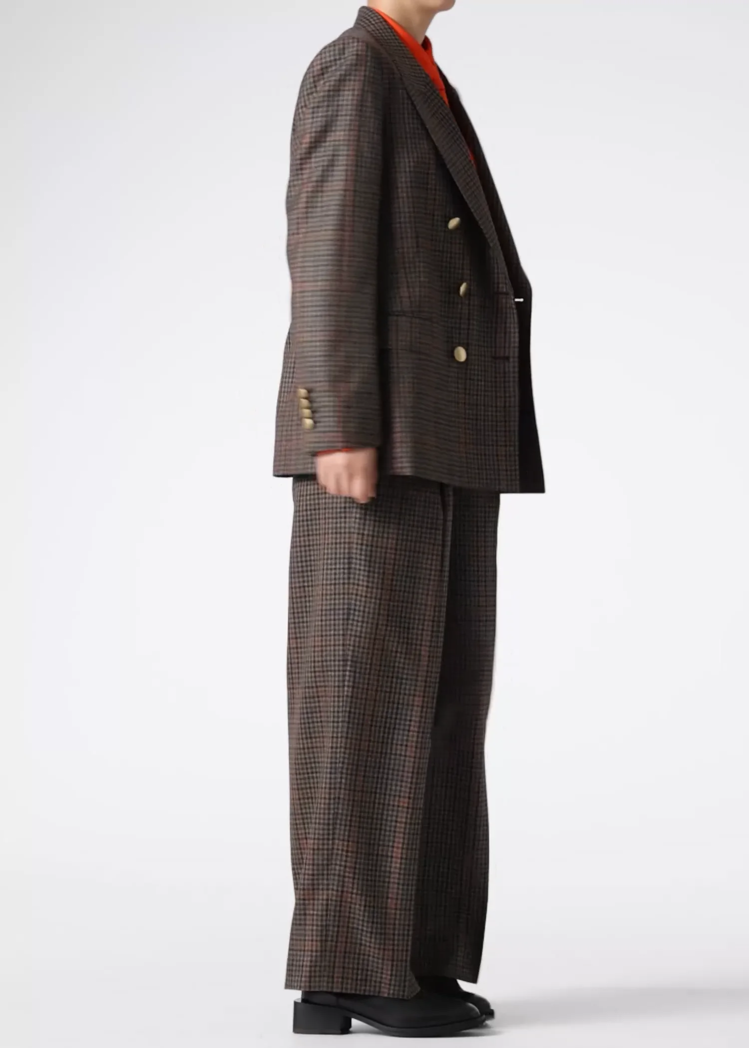 ウィメンズ インターシャ ストライプ ベスト（オレンジ） ｜ポール・スミス