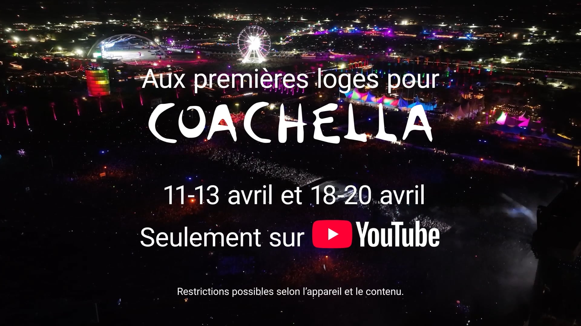 Vidéo Festival Coachella (conversationnel, enthousiaste, jeune)