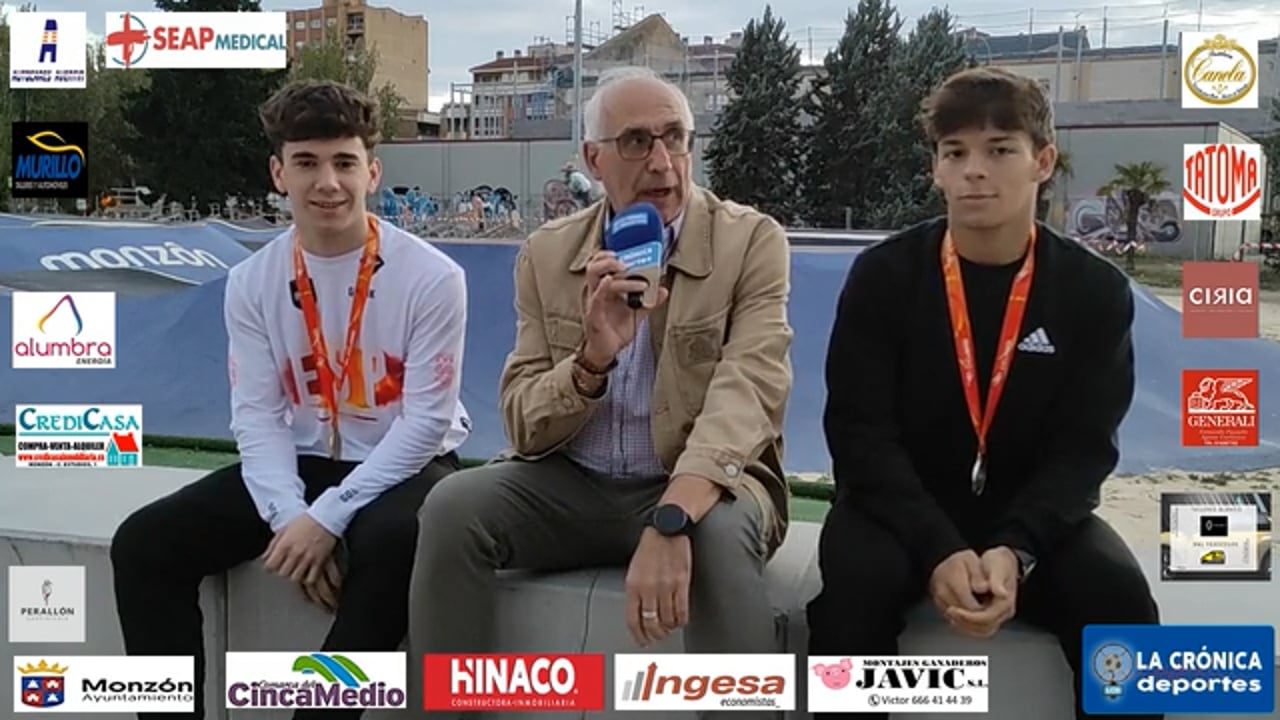 ADRÍAN MARTÍN FUE PRIMERO  Y SU COMPAÑERO DE  CLUB  MARCOS LORENZO SEGUNDO EN UN GRAN DUELO EN EL CAMPEONATO DE ESPAÑÁ DE  PUMPTRACK  DONDE LOS DOS MONTISONENESES  DEL CLUB BIOFRUTAL SPORT HICIERON LOS MEJORES TIEMPOS DE TODA LA COMPETICIÓN