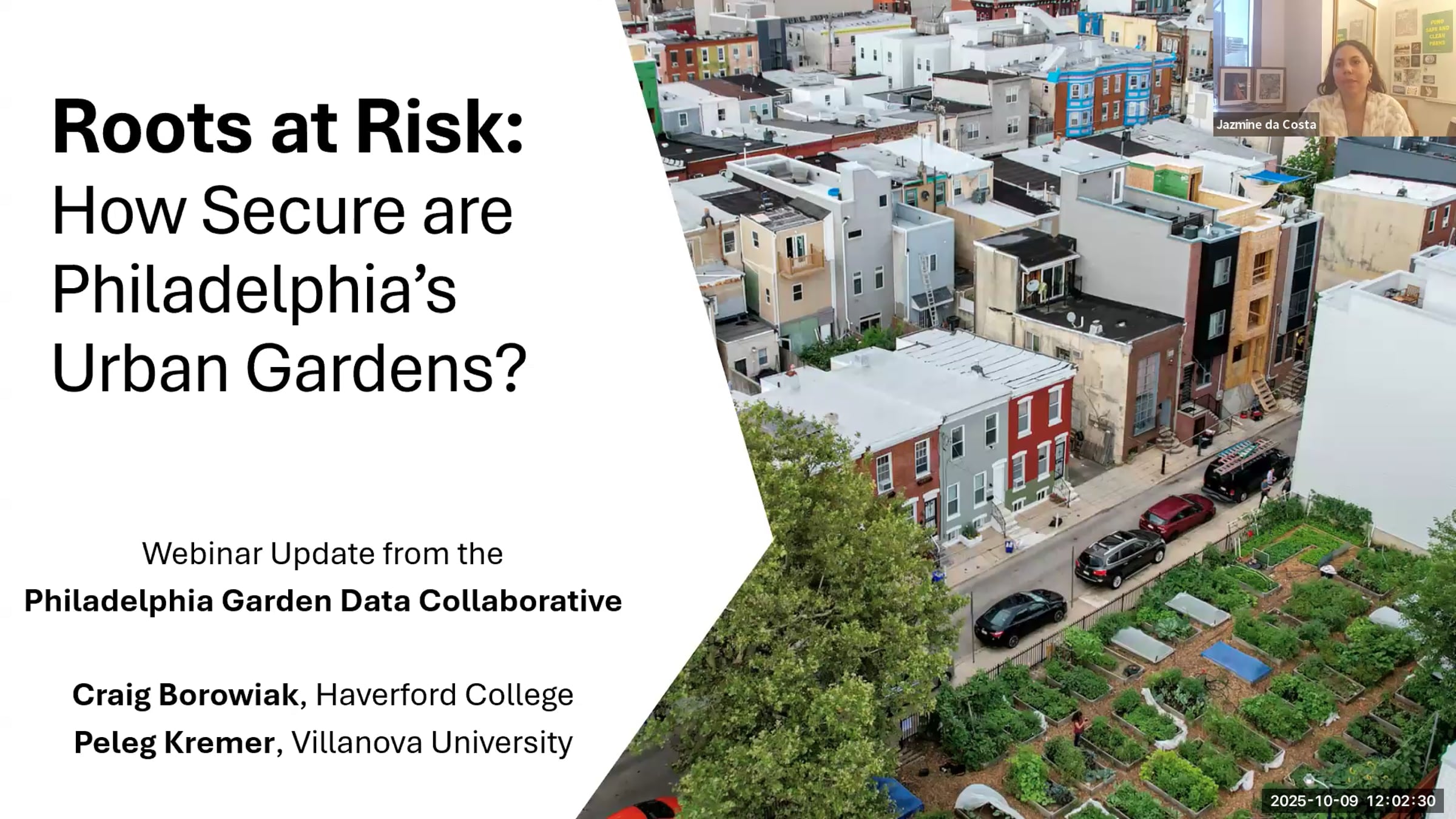Roots at Risk: How Secure are Philadelphia's Urban Gardens?