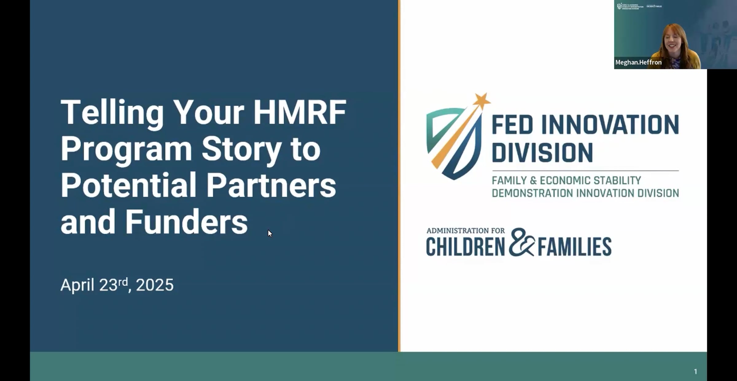 HHS-014-00-BY-CLIN 3-Task GSA-Telling Your HMRF Story to Potential ...