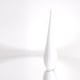 STILLA CANDID 30 cm White Murano Glass Vase – Purity and Harmony in a Drop Shape video