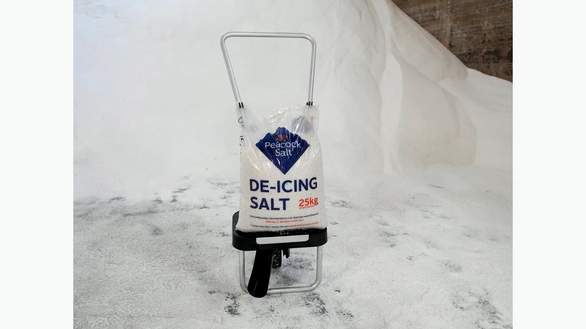 Optio Hand-Push Salt Spreader for De-Icing | Peacock Salt