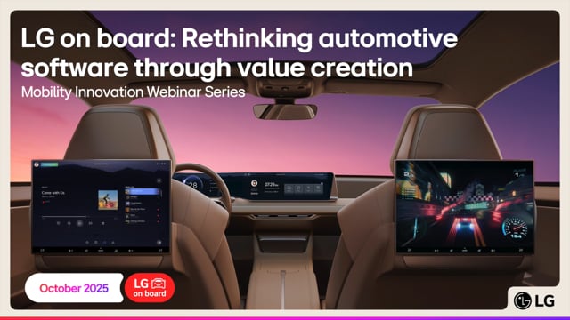 LG on board: Rethinking automotive software through value creation