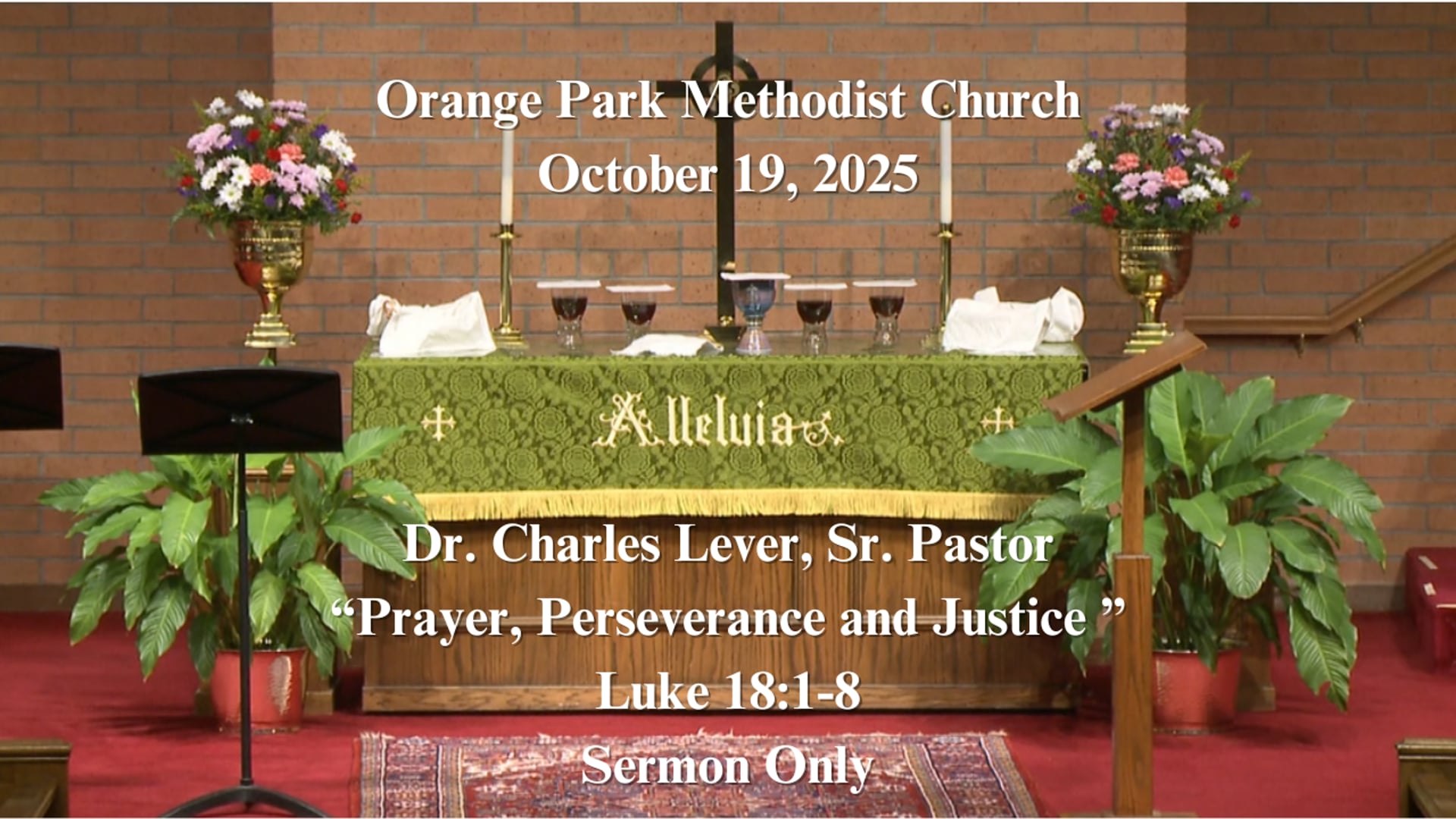October 19, 2025 Sermon Only