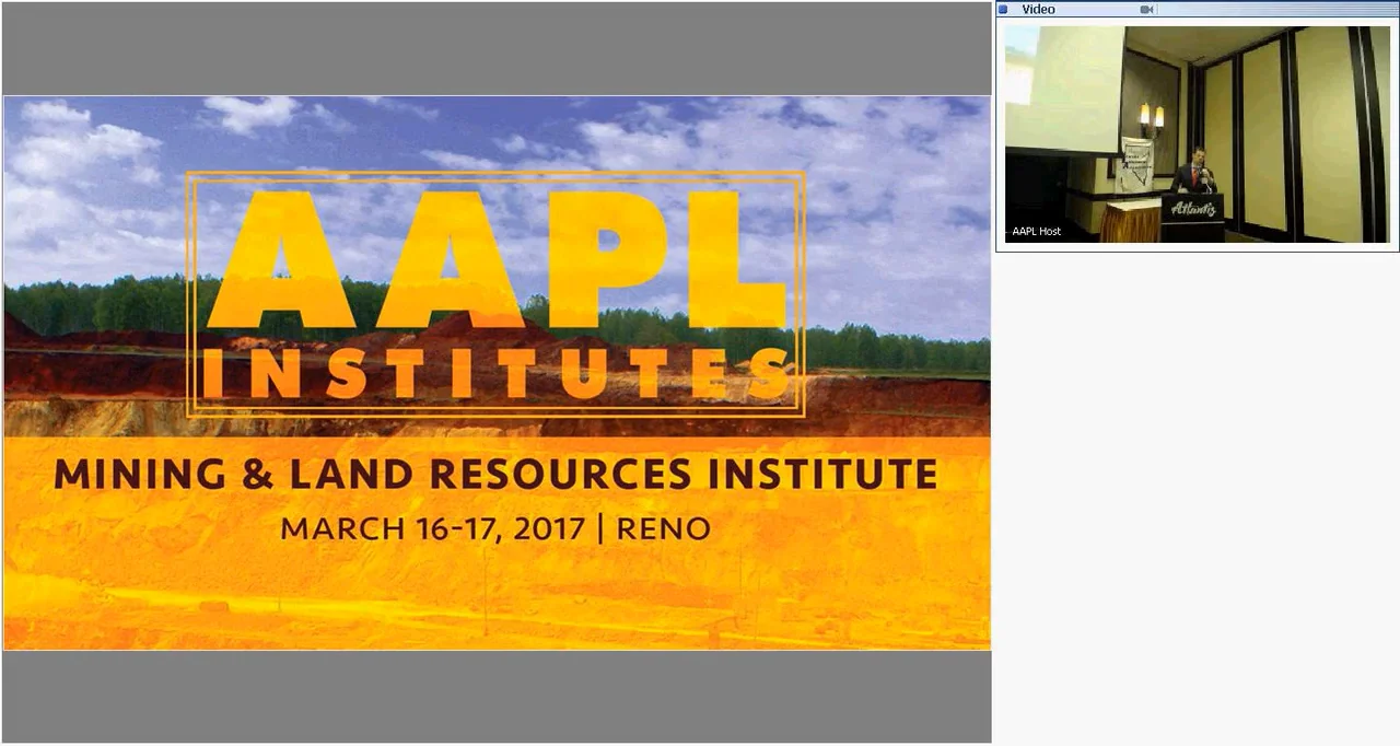 2017 Mining and Land Resources Institute - Day 2