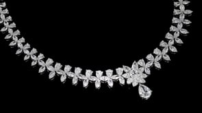36.00 ct. t.w. Multi-Shaped Lab-Grown Diamond Necklace in 14kt White Gold