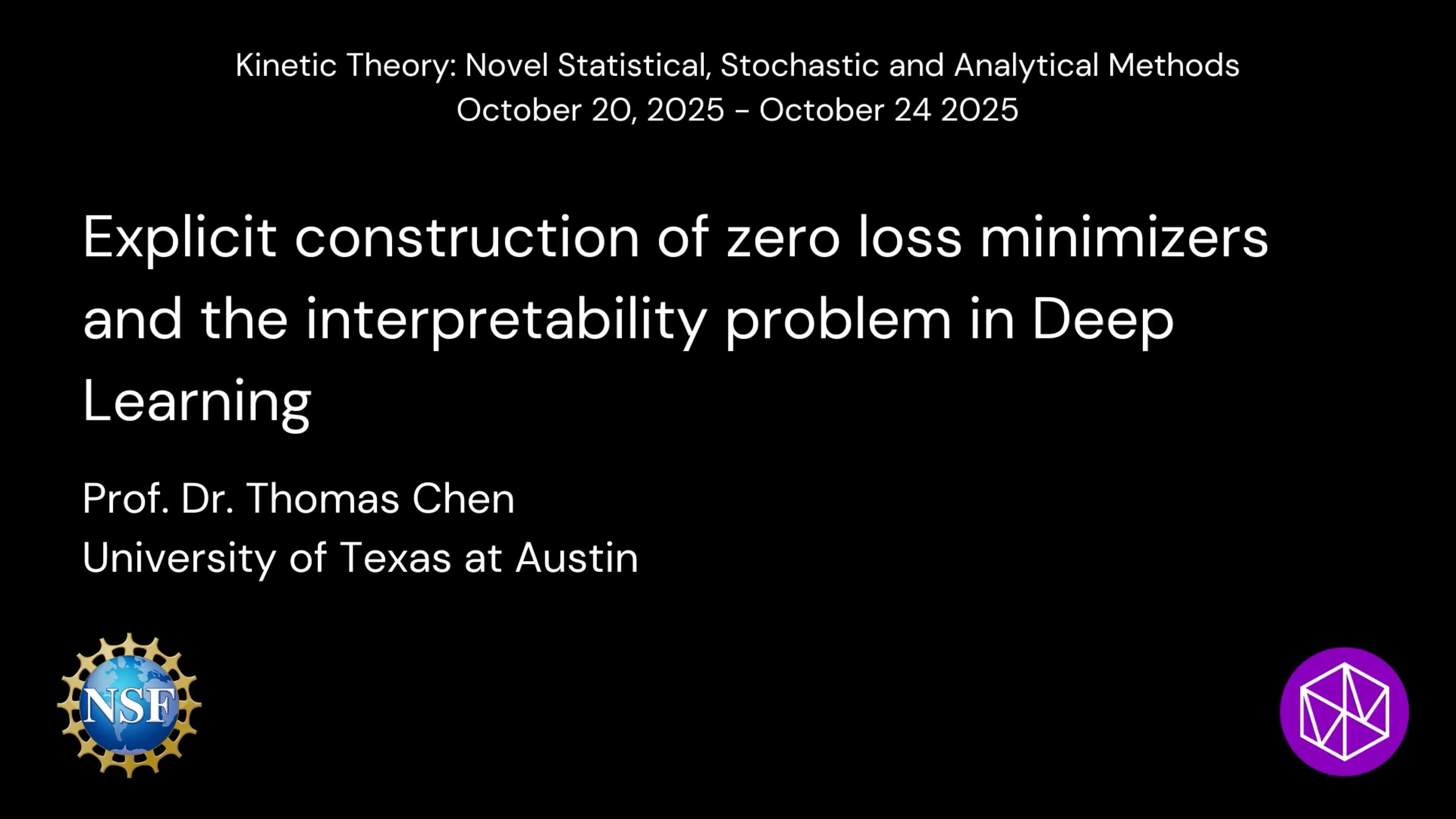 Explicit construction of zero loss minimizers and the interpretability ...
