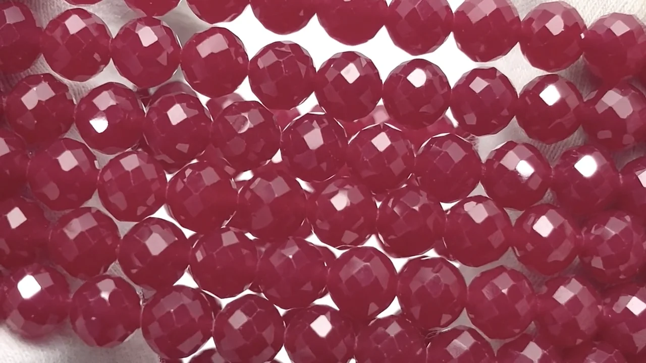 高品質 ラビットヘアルチル 天然石ブレスレット ブレスレット SK CRYSTALS 通販 18863976｜Creema(クリーマ) [XQJLBZA] 6mm 天然ルビー宝石クリスタルラウンドファセットビーズストレッチブレスレット/478