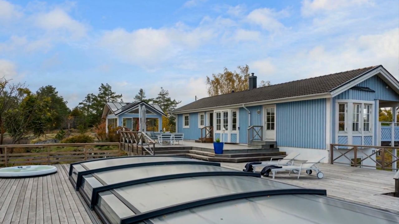 7 rum Villa på Hammarvägen 35 Muskö Haninge kommun - video