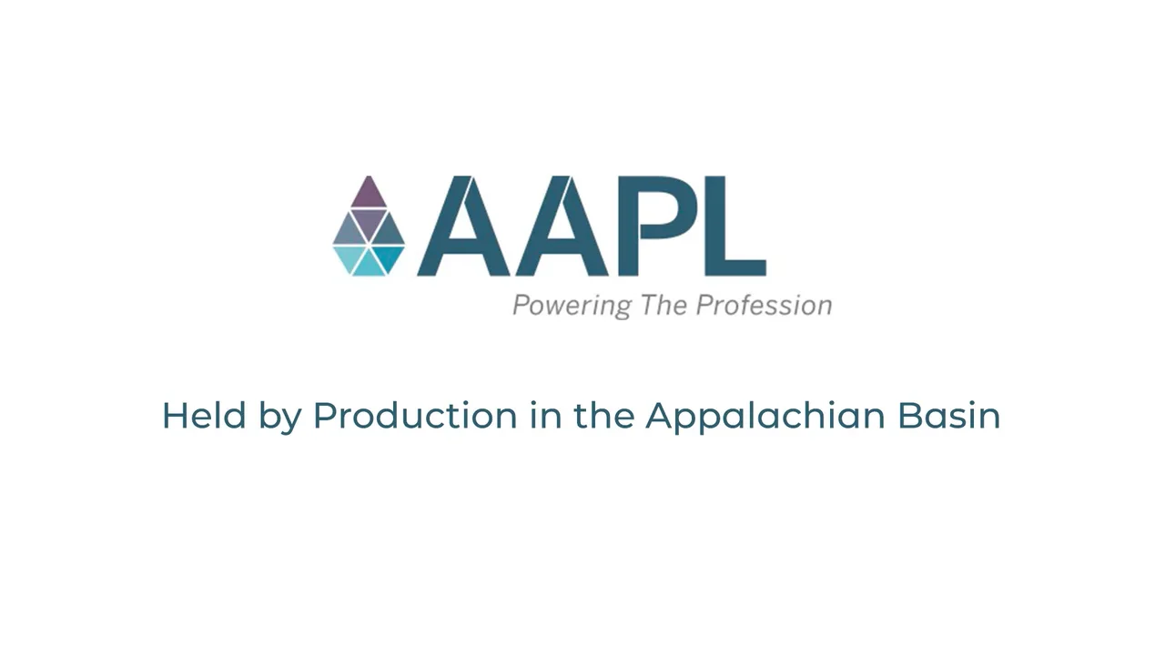 Held By Production in the Appalachia Basin