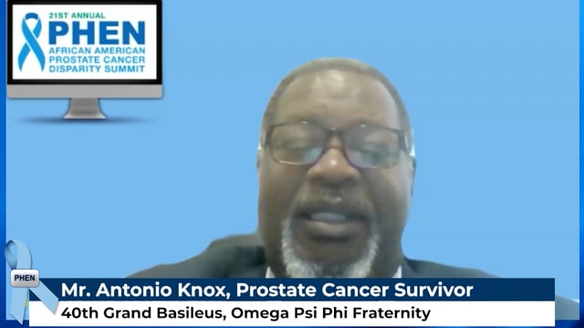"I went to the doctor… and it was prostate cancer.” — Anthony Knox