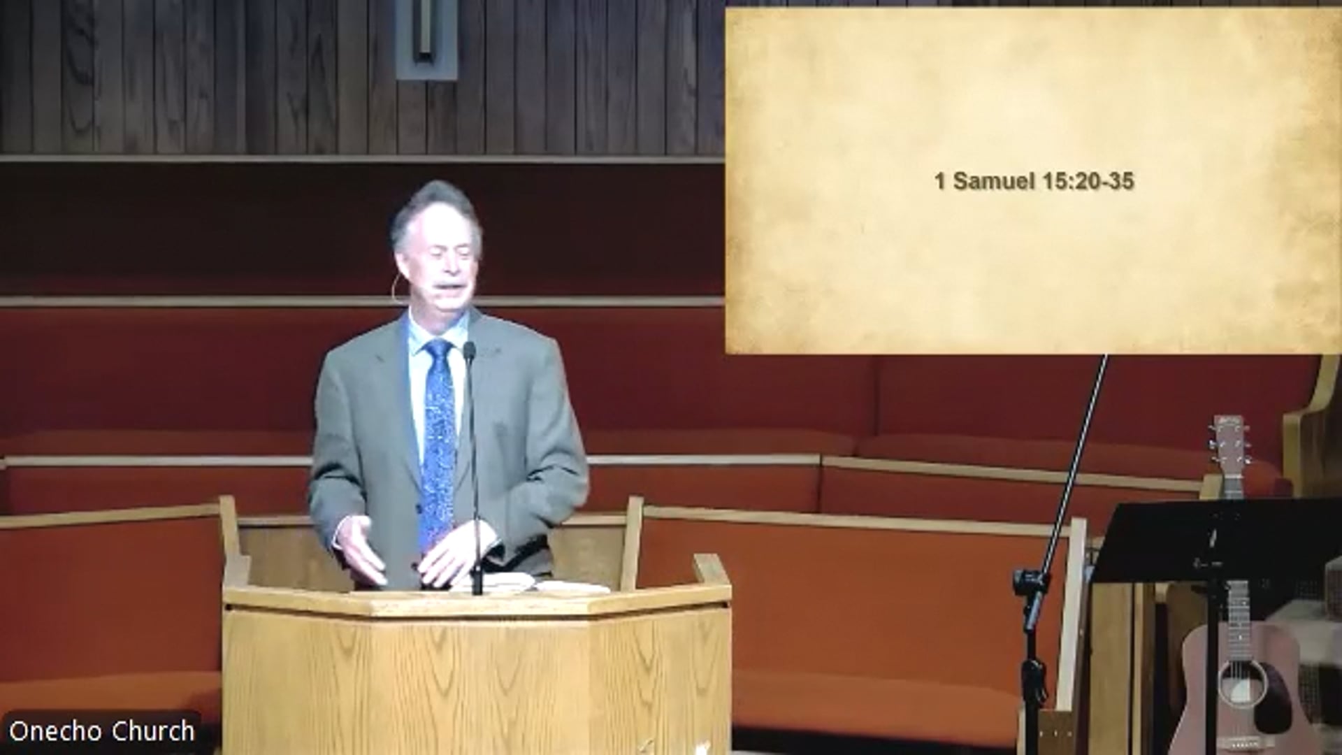 10..19.25 - 1 Sam 15:20-35 - Pastor Nyholm