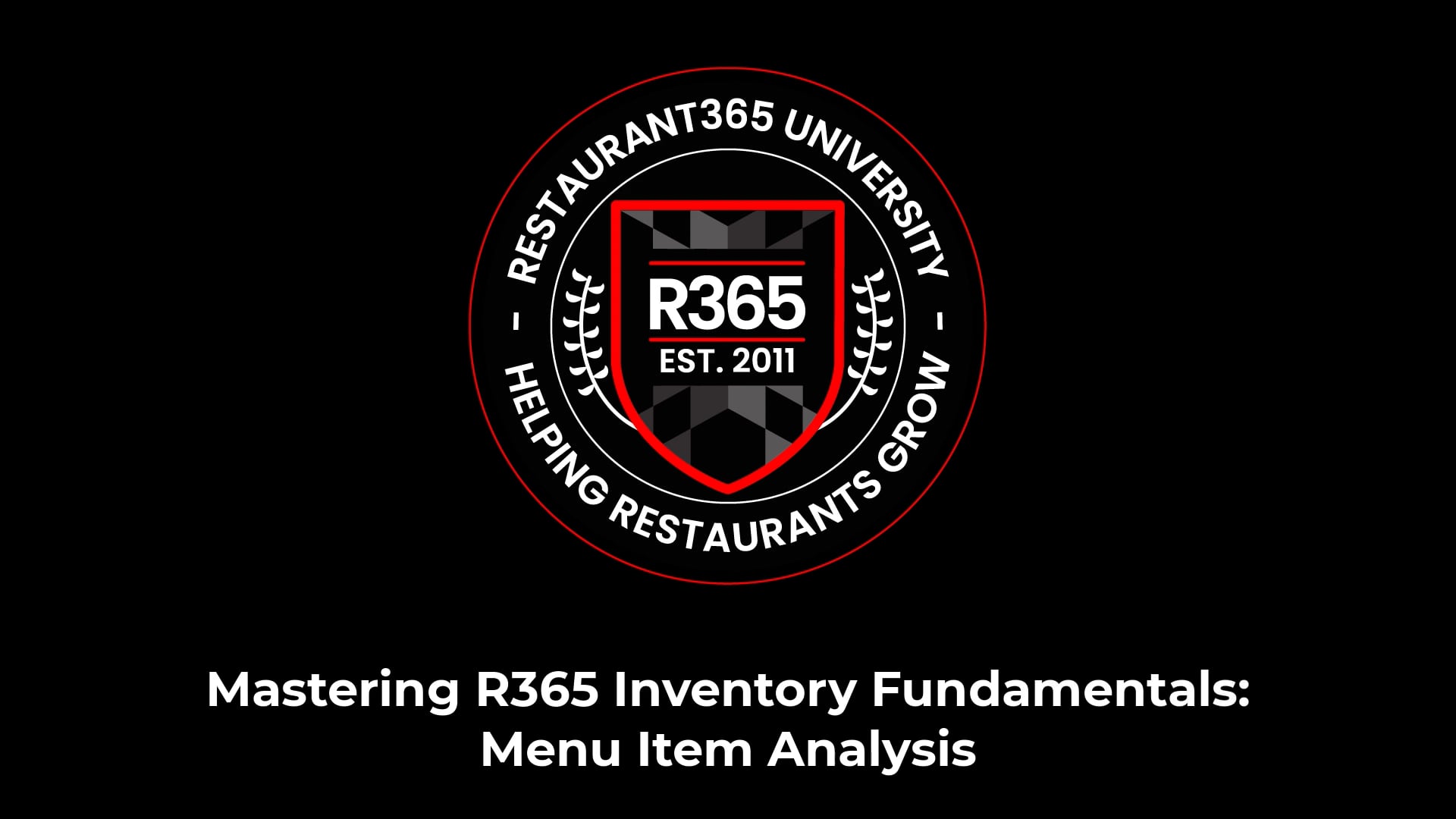 Mastering R365 Inventory Fundamentals: Menu Item Analysis