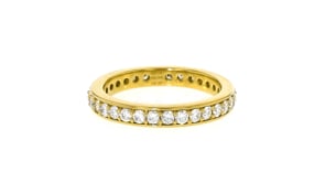 1.00 ct. t.w. Lab-Grown Diamond Eternity Band in 18kt Gold Over Sterling