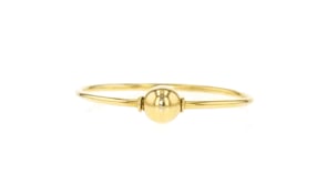 Italian 14kt Yellow Gold Bead Ring