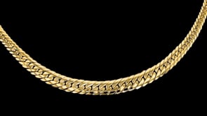 Italian 18kt Yellow Gold Graduated Cuban-Link Necklace