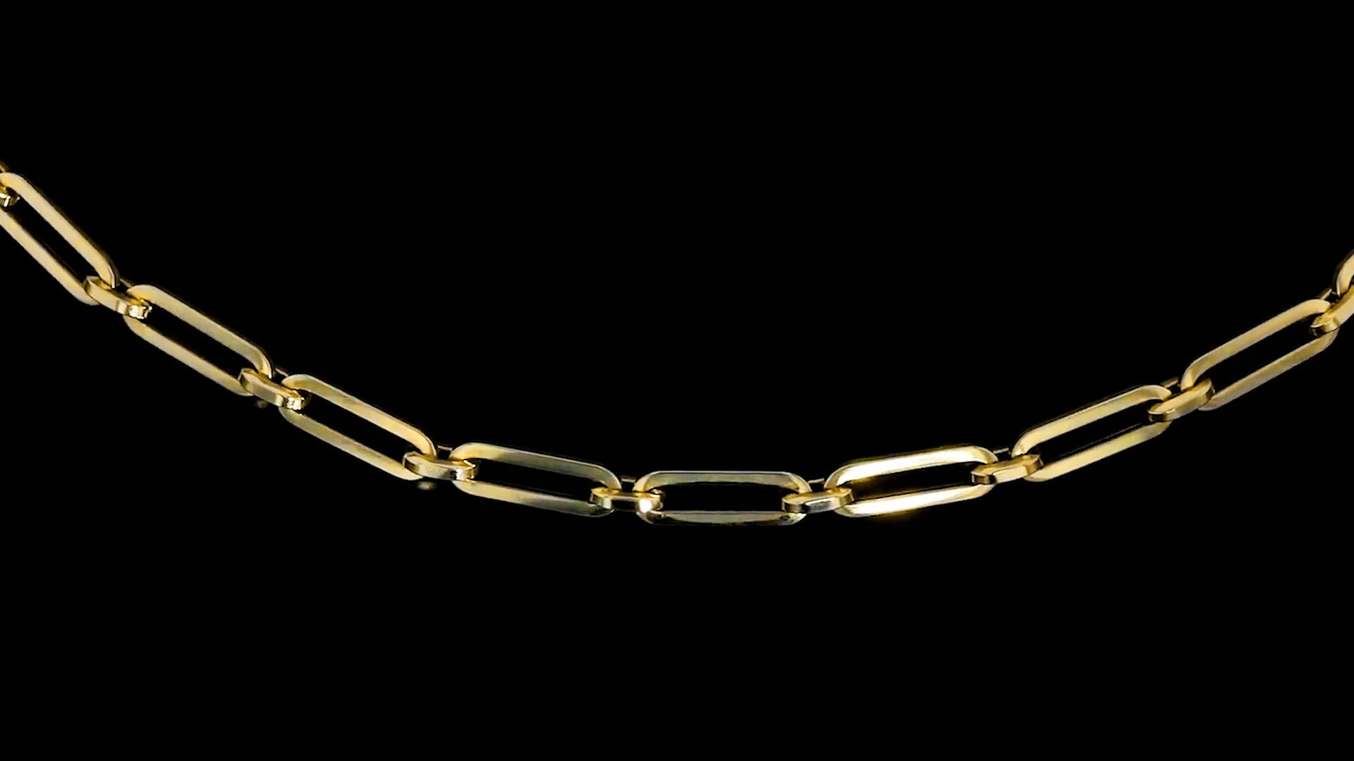 14kTゴールドチェーンネックレス ITALY製 Italian 14kt Yellow Gold Paper Clip Link Necklace | Ross Simons
