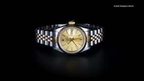 Pre-Owned Rolex Date Womens 26mm Automatic Stainless Steel and 18kt Yellow Gold Watch
