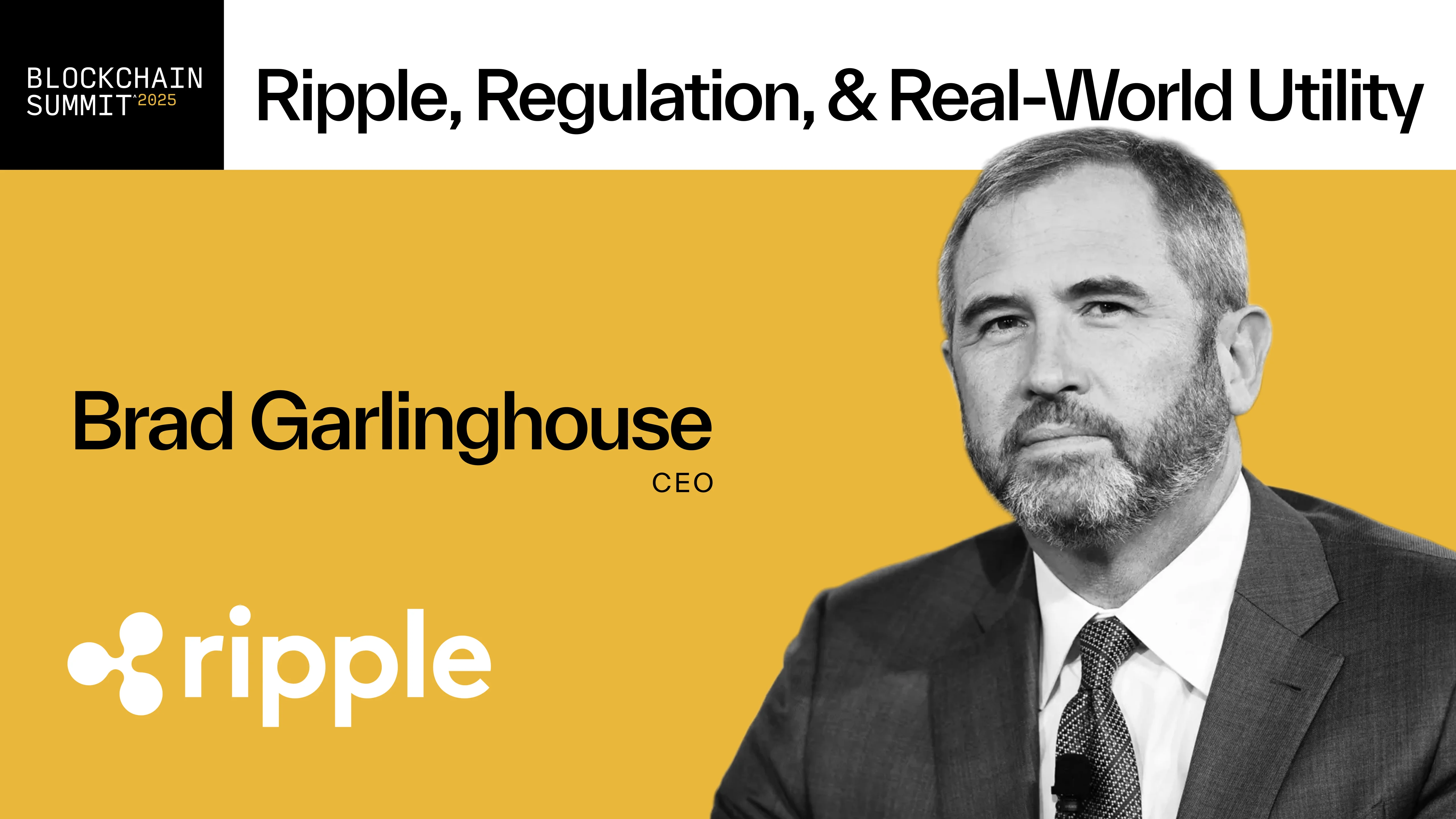 Ripple, Regulation & Real-World Utility :: Pantera Blockchain Summit 2025