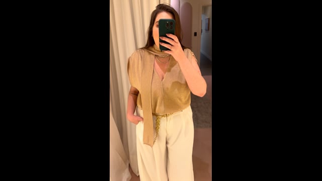 Blusa Tricot Elis Dourada